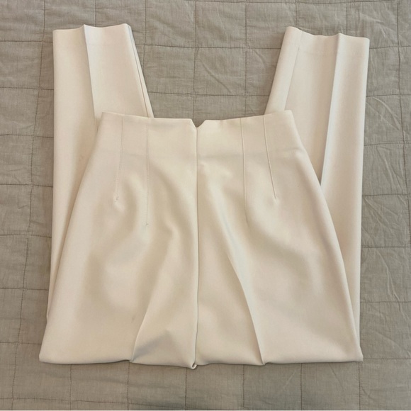 ZARA High Waist Pants in Oyster Beige size Small - Picture 4 of 9